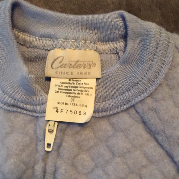 New Carter’s Blue Footed Pajamas - Picture 4 of 4